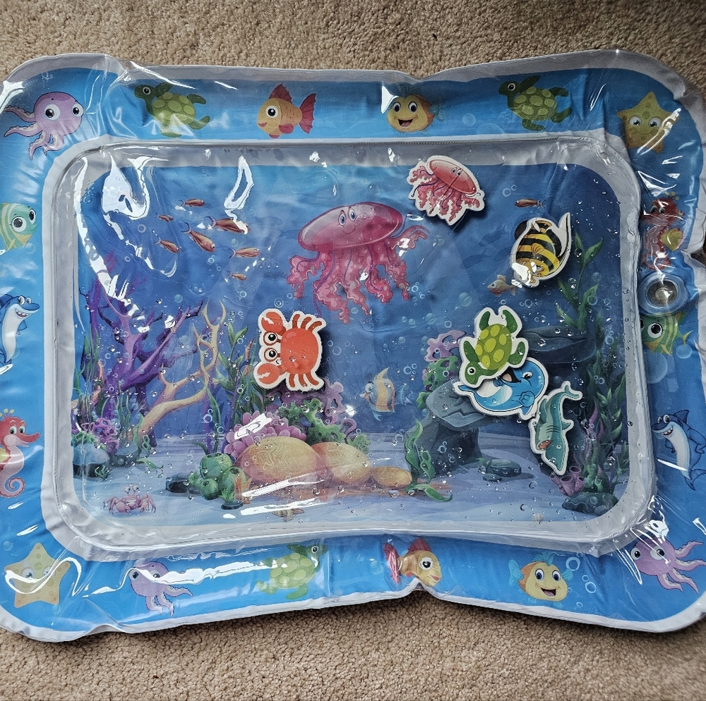 Interactive Fish-Themed Baby Water Mat